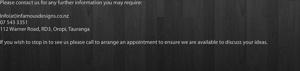 Please contact us for any